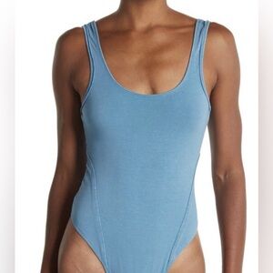 NWT Free People Movement Hot Shot Blue Bodysuit Size Medium
